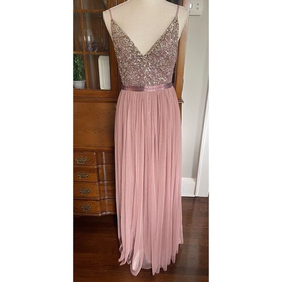 BHLDN - Avery Beaded Sequin Tulle Bridesmaid Special Occasion Dress size 20 - Picture 10 of 15